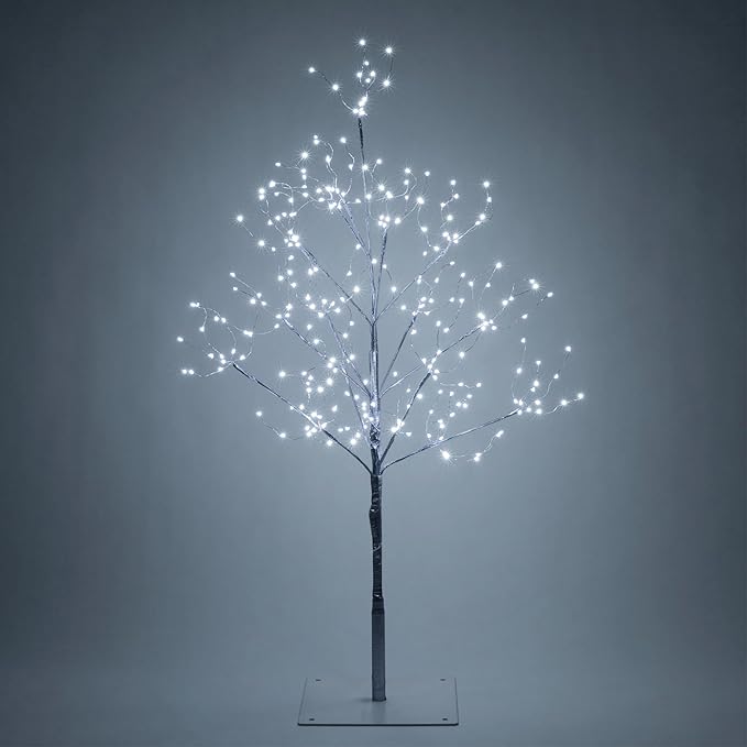 3 Ft Silver Fairy Light Tree Room Décor Home Décor Artificial Tree, 270 Cool White LED Lights