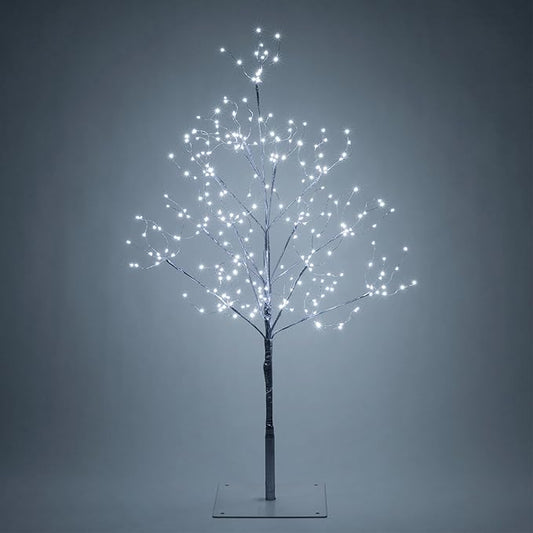 3 Ft Silver Fairy Light Tree Room Décor Home Décor Artificial Tree, 270 Cool White LED Lights