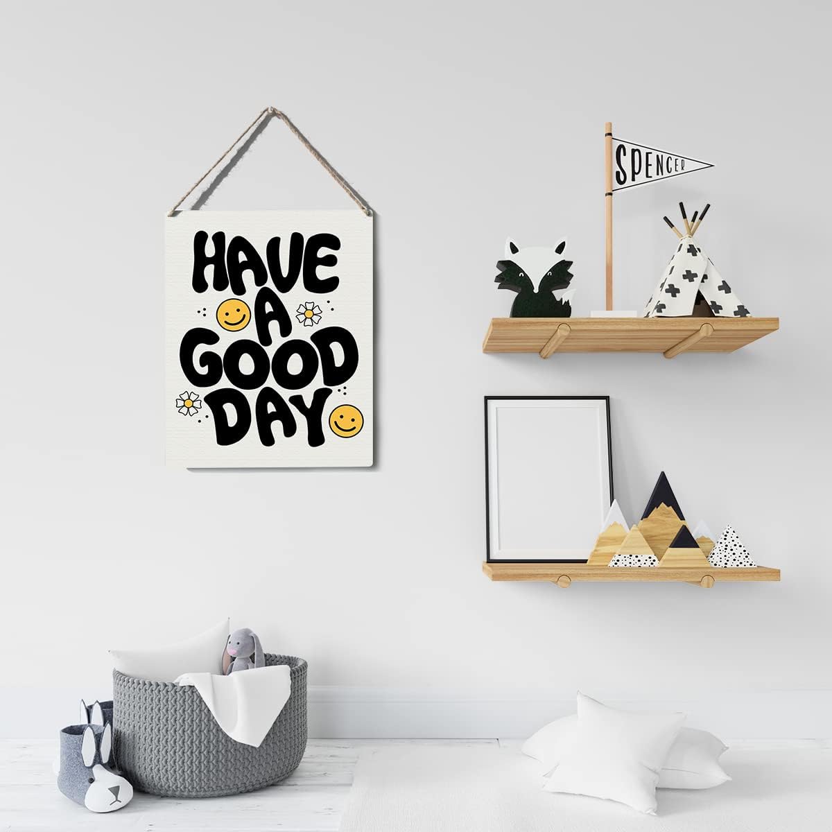 Inspirational Quote Sign Classroom Decor Have a Good Day Wall Sign Plaque Hanging Posters Artwork 8”X10” Rustic Home Office Decoration