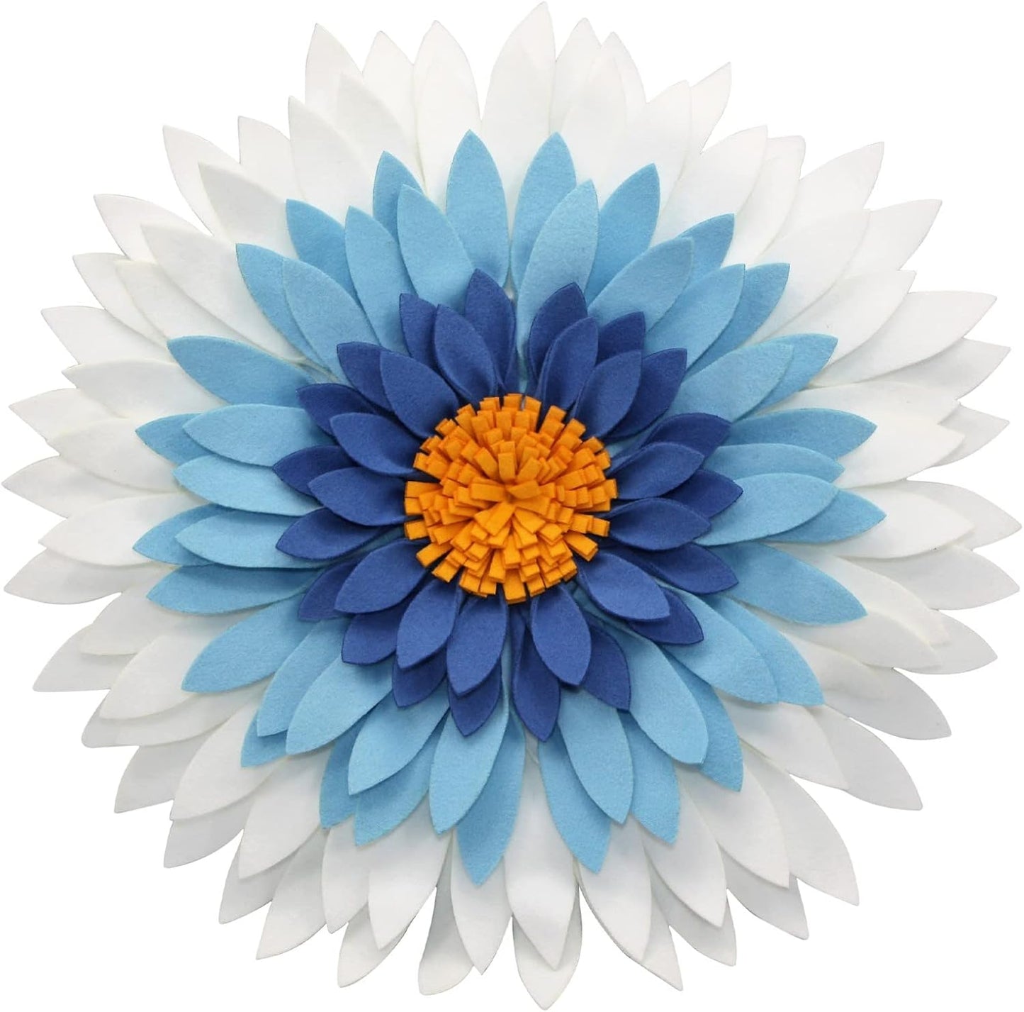 Contempo Lifestyles Flower Decorative Pillow - 3D Daisy Flower Pillow, Sunflower Throw Pillow -14.5 x 13 inch Round Decor Pillow - Flower Home Decorations - Couch & Bed Flower - Shaped Pillow