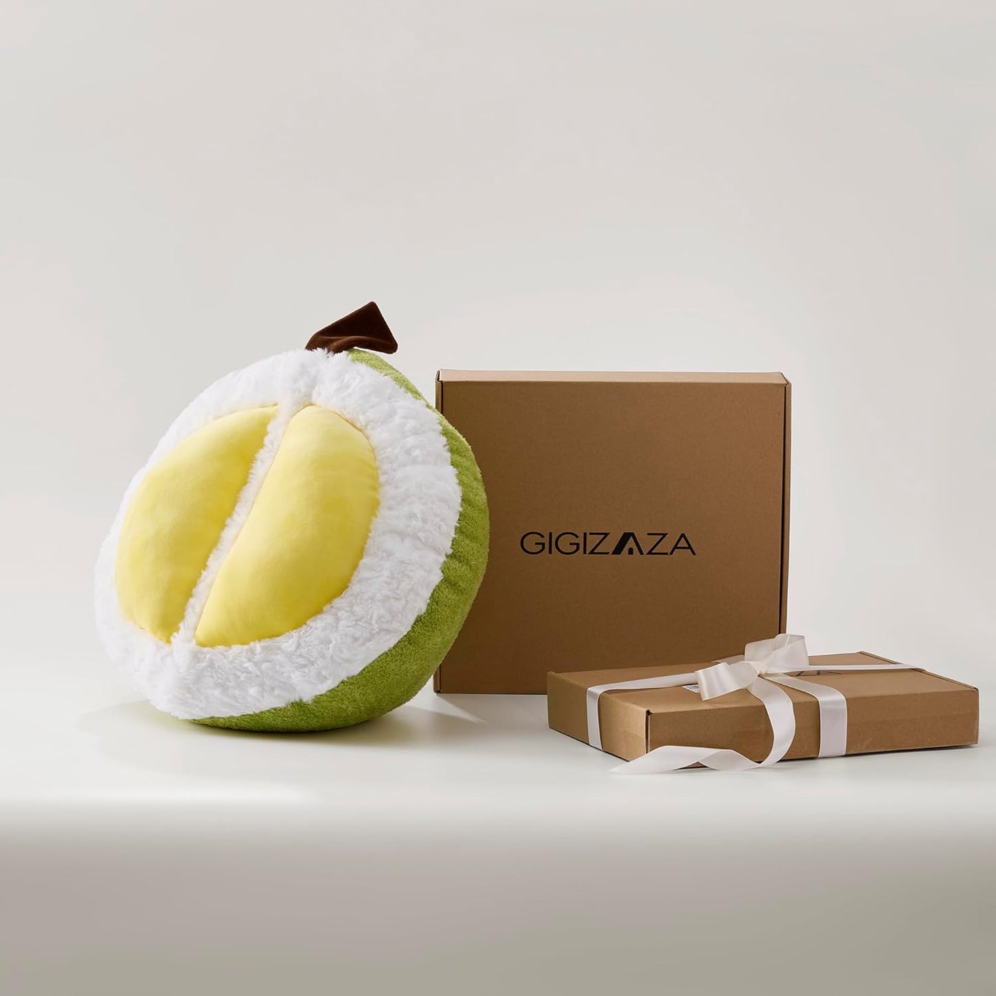 GIGIZAZA Throw Pillows Durian Cute Green Pillows Decorative Aesthetic Pillow for Bedroom Cushions Unique Fun Couch Throw Pillow 14 Inch Funky Fruit Pillows