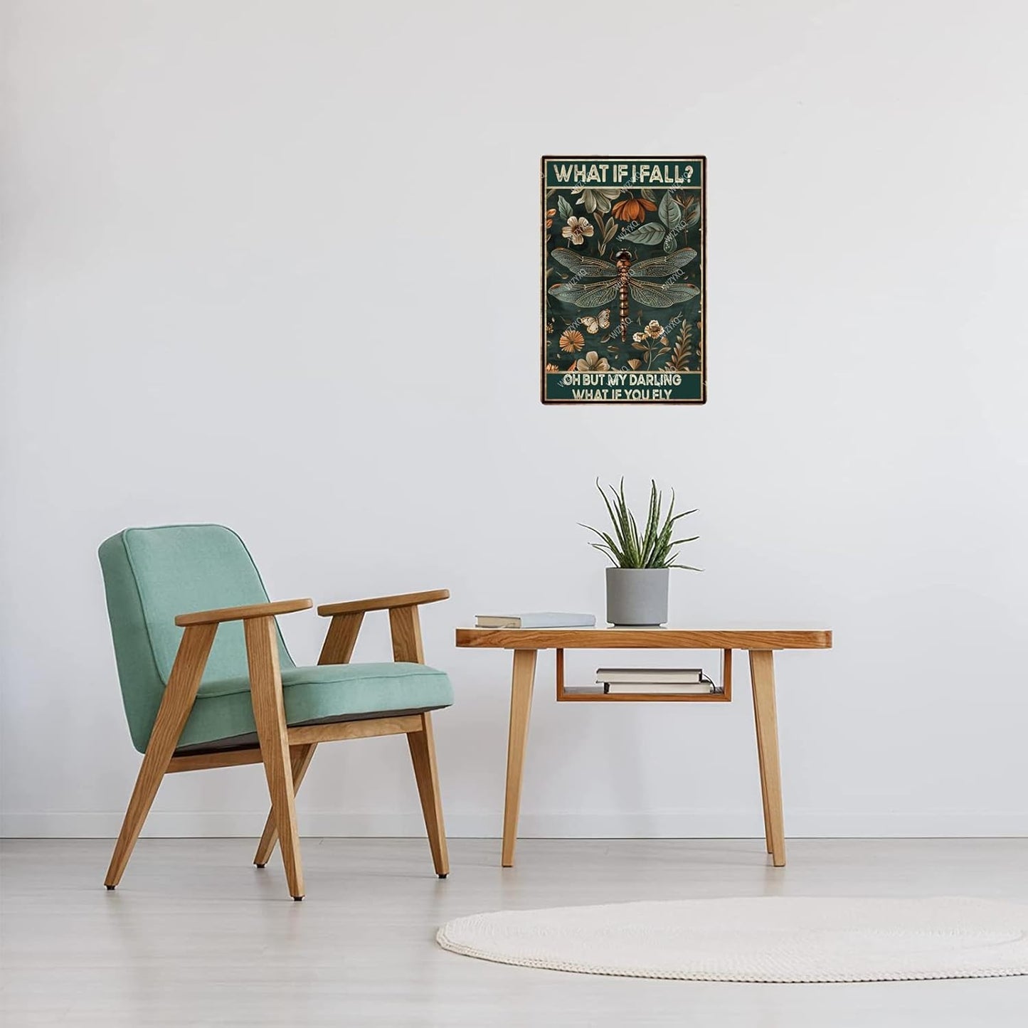 Metal Signs What If I Fall Oh But My Darling What If You Fly Retro Tin Sign for Home Office Kitchen Bar Cafe Garden Wall Decor 12x8 Inch