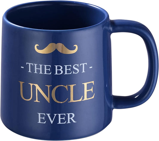 Miicol Funny Coffee Mug 16 oz, Large Ceramic Tea Mug, Gift Idea for Uncle, Men, Cute Office Coffee Cup, Navy Tea Cup, Unique Gift for Birthday, Christmas