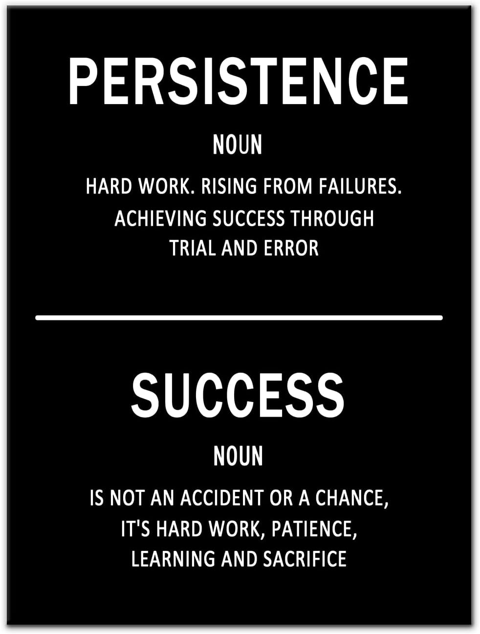 Large Size Motivational Wall Art Canvas Success Poster Ocean Wave Picture Artwork Entrepreneur Quotes Painting Print Inspirational Wall Decor Art for Living Room Home Decor Framed [30''Wx 40''H]