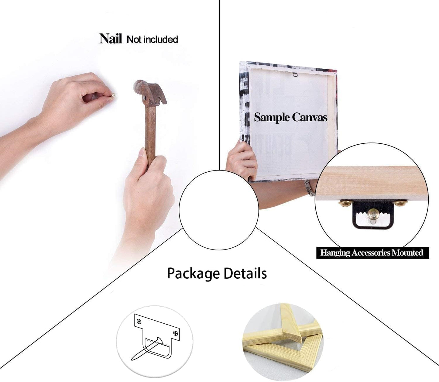 Inspirational Wall Art Motivational Canvas Painting Entrepreneur Quotes Fear Has Two Meanings Poster Prints Wall Pictures for Living Room Home Decor Office Framed Ready to Hang [24''W x 36''H]