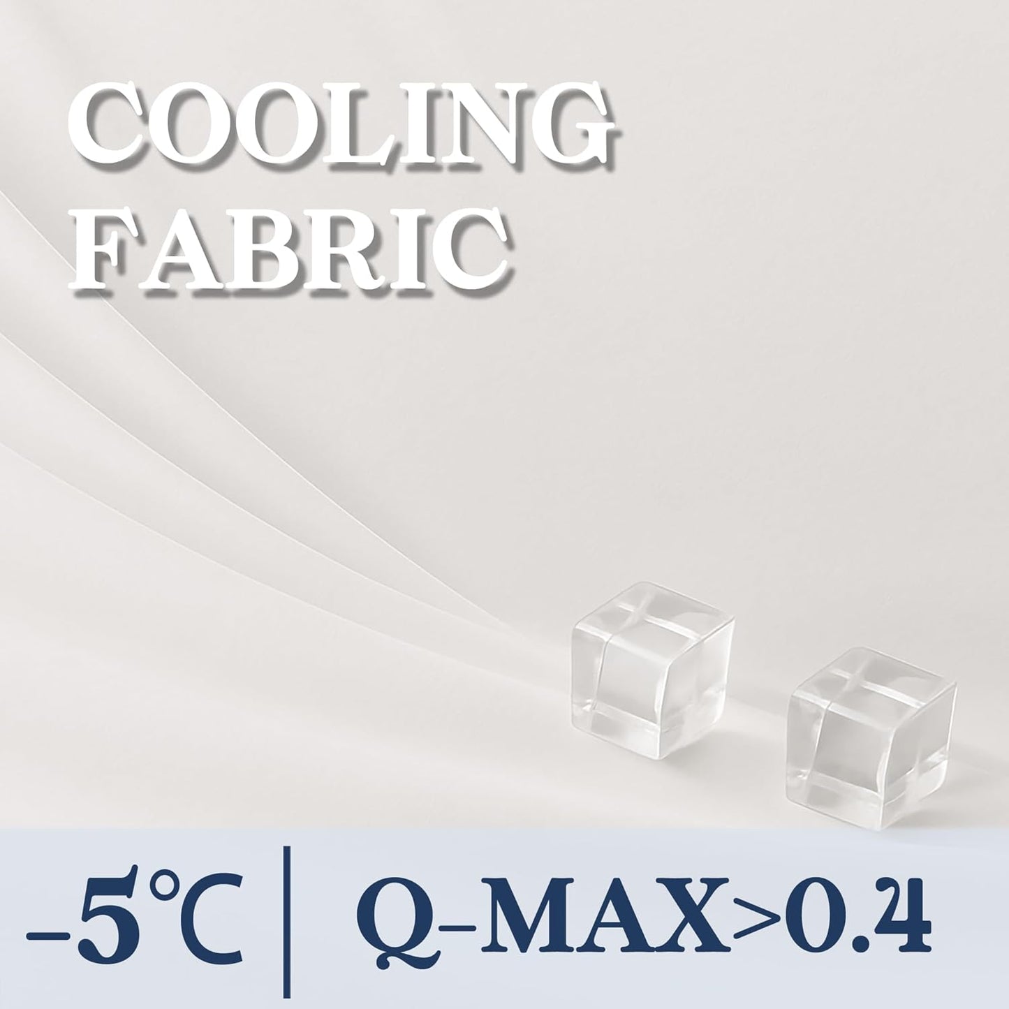 DOWNCOOL Cooling Blanket Queen Size, White Summer Blanket for Hot Sleeper and Night Sweats, Lightweight Soft Q-Max>0.4 Arc-Chill Cool Blanket