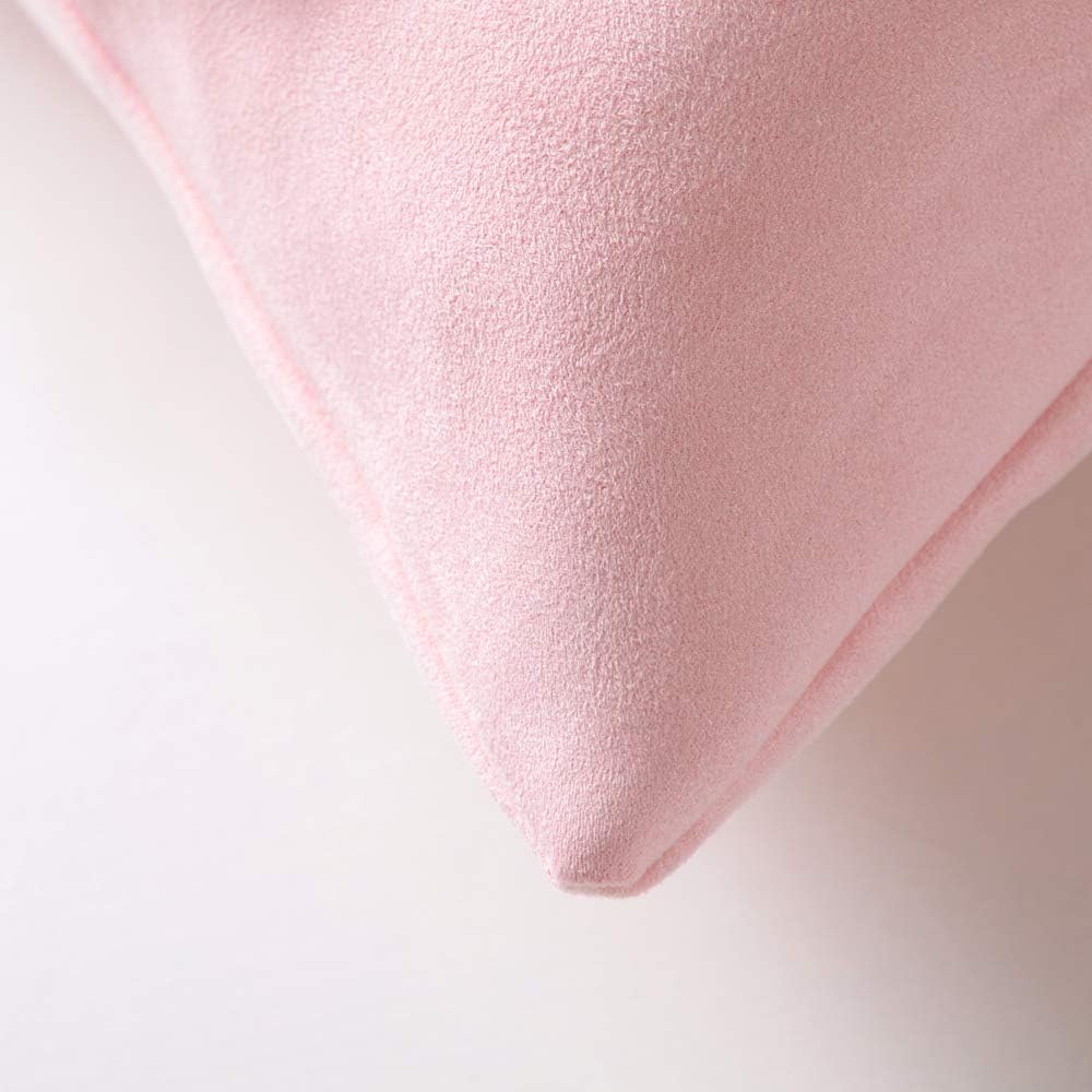 JWH Handmade 3D Flower Throw Pillow Covers Aesthetic Decorative Colorful Floral Accent Pillow Cases Stereo Pillowcase Cute Cushion for Car Bed Couch Bedroom Sofa 18x18 Inch Pink