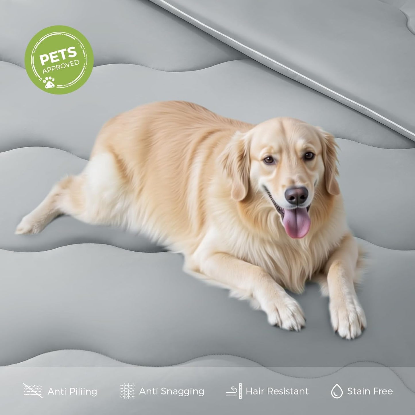 EASELAND All Season Cooling Comforter Twin, Cold Touch Fabric Absorbs Body Heat, 300GSM Super Soft, Cooling Blanket for Night Sweats Hot Sleeper (Gray-All Season, Twin(68"X90"))