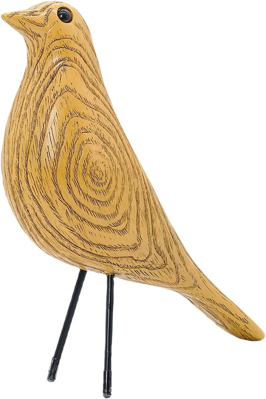 Mid Century Home Decor, House Bird, Adornment Office Home Decor, Desk Dove Ornament, Arts Pigeon Gifts, Replica Sculpture(Woodgrain, Wood Color)