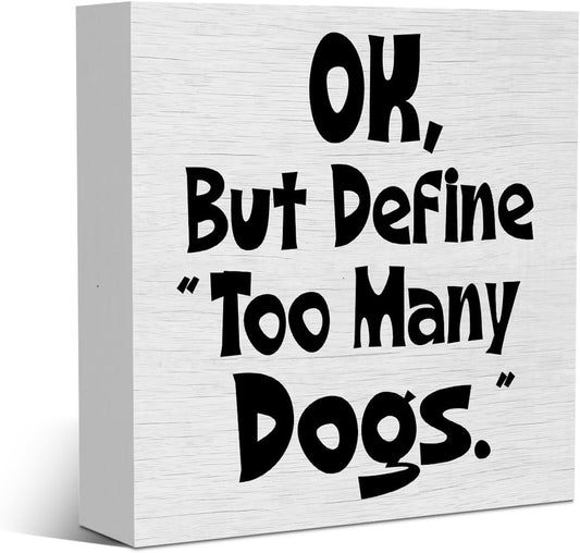 Funny Dog Definition Groomer Vet Pet Dog Gifts Rustic Wooden Box Sign, Desk Decor Office Desk Accessories for Table Shelf Home Farmhouse Bathroom Cubicle Decorations Wood Block Plaque Box Rescue Sign