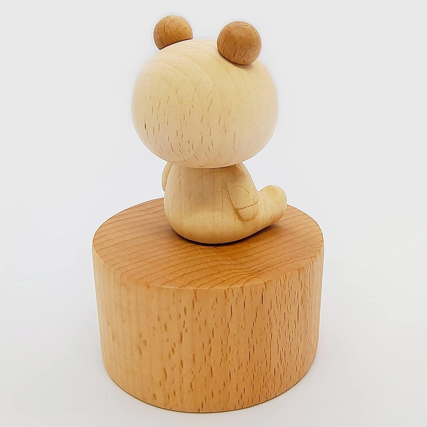 Cute Little Bear Mini Music Box, Little Animals Wooden Mechanical Music Box, The Music Box Gift That Sings Castle in The Sky, Best Gift for Boy Girl Friends Singing Music Gift Box