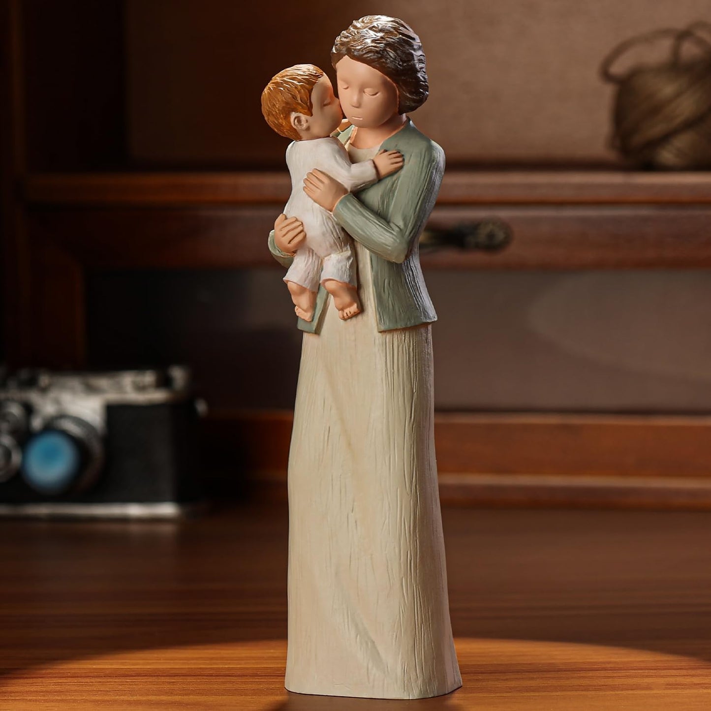Grandma Figurines, Sculpted Hand-Painted Grandmother and Grandchild Figures Birthday Gifts
