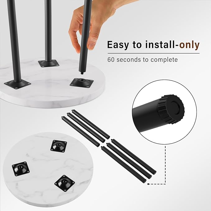 Plant Stand Indoor Outdoor: 2 Pack Indoor Plant Stand 20'' Convertible Multi-purpose Holder - Mid Century Modern Decor - Tall Plant Table for Living Room/Balcony/Garden/Patio