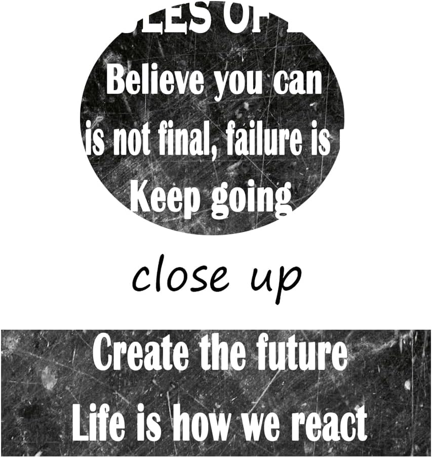 GoForArt Motivational Canvas Wall Art, Famous Quote Inspirational Prints Wall Decor, 7 Rules Of Life Art Print for Office Living Room, Positive Poster Bedroom Dining Room Artwork Home Decoration