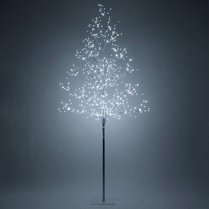 6 Ft Silver Fairy Light Tree Room Décor Bedroom Décor Artificial Tree, 750 Cool White LED Lights