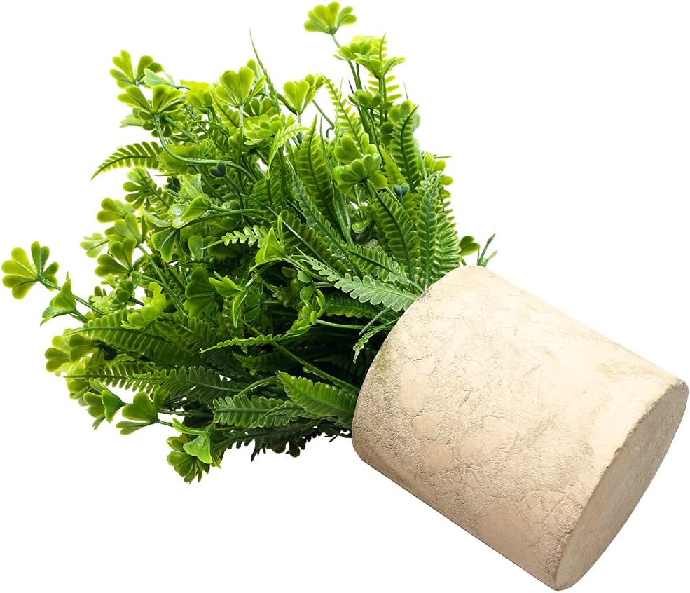 Fake Four Leaf Clover Plants for Bathroom Home Office Desk Decor, Small Artificial Faux Greenery for Farmhouse Decorations (1)