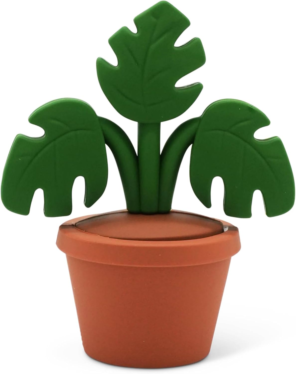 Mini Garden Figurines for Desk Decor – Cute Accessories for Fairy Gardens, Terrariums, Succulent Pots & Office Spaces – Tiny Plant Decor Statues - Monstera