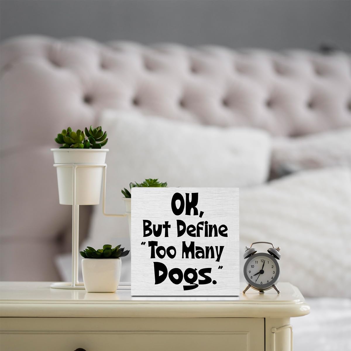 Funny Dog Definition Groomer Vet Pet Dog Gifts Rustic Wooden Box Sign, Desk Decor Office Desk Accessories for Table Shelf Home Farmhouse Bathroom Cubicle Decorations Wood Block Plaque Box Rescue Sign