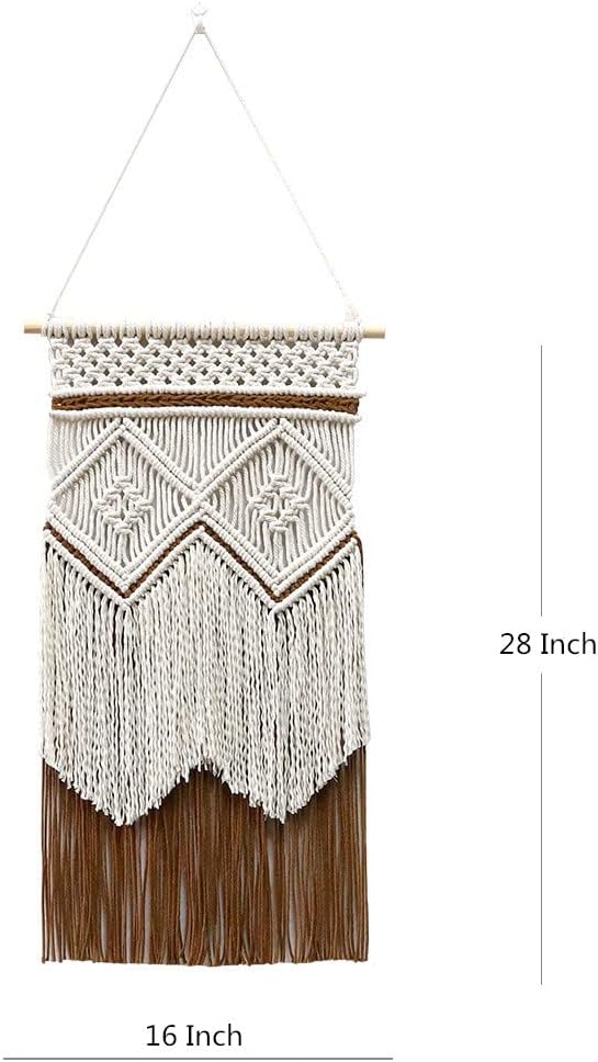 BMIDRUT Hanging Macrame Tapestry Dream Catchers Hand Woven Tapestries Boho Wall Art Decor Home Wall Decor Wall Pediment