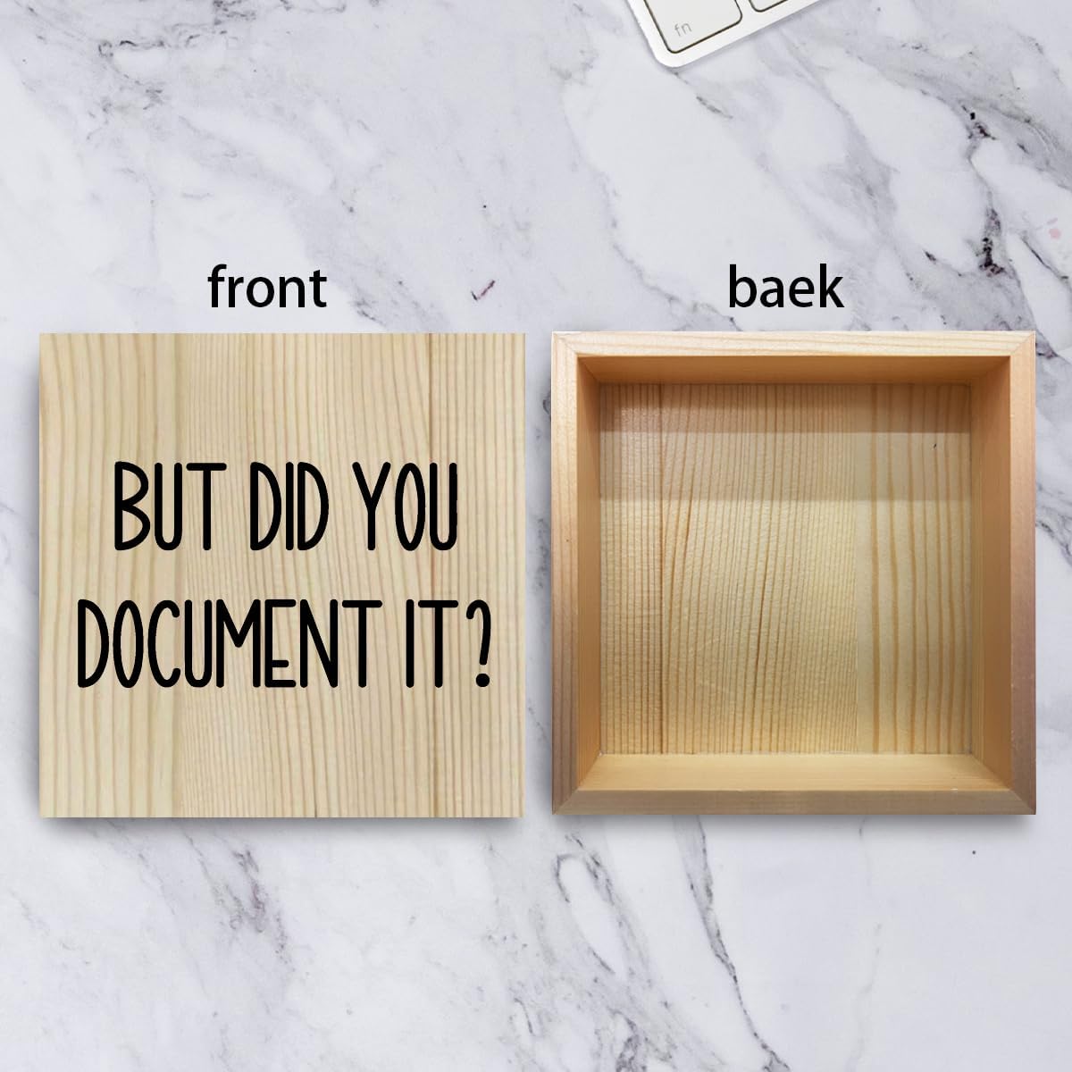 Funny HR Decor Office Decor Human Resources Office Desk Decor HR Wooden Box Sign for Tabletop Bookshelf Thank You Gifts for Home Farmhouse Meeting Room Bedroom Library Retirement Boss Day Wood Color