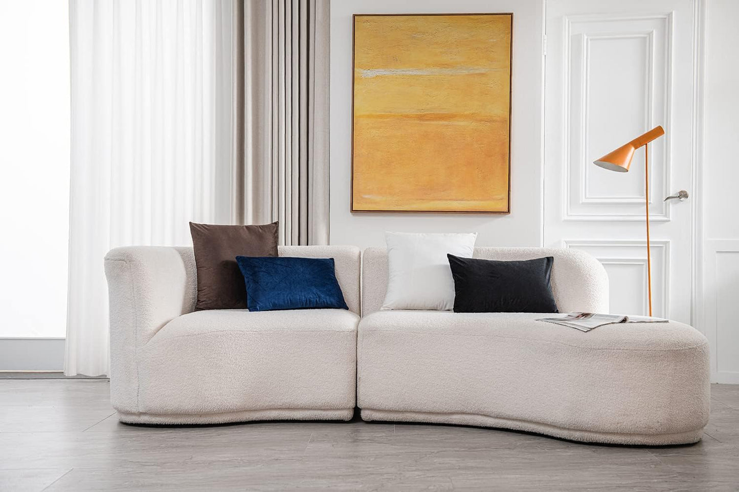 Decorative Pillow Covers 12x20 Black: 2 Pack Cozy Soft Velvet Rectangular Throw Pillow Cases for Farmhouse Home Decor