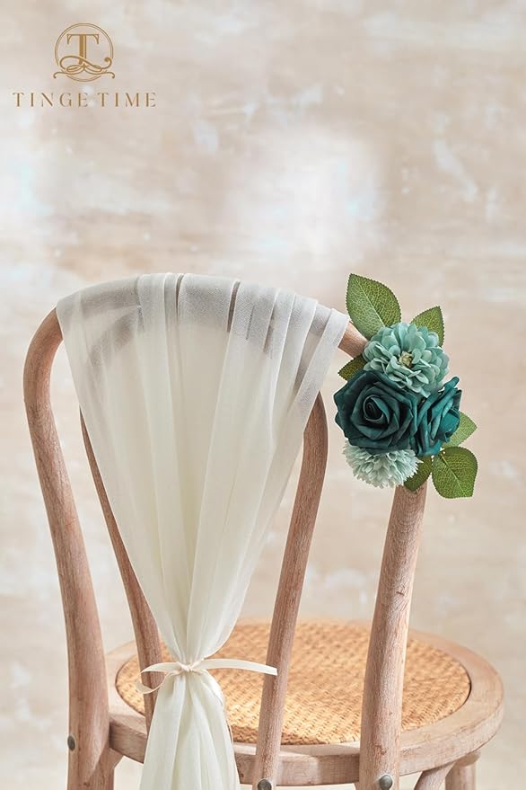 TINGE TIME Green Flowers, Artificial Flowers Combo Box Set with Stems for DIY Wedding Bouquets Table Centerpieces Baby Shower Home Party Floral Arrangements Decorations