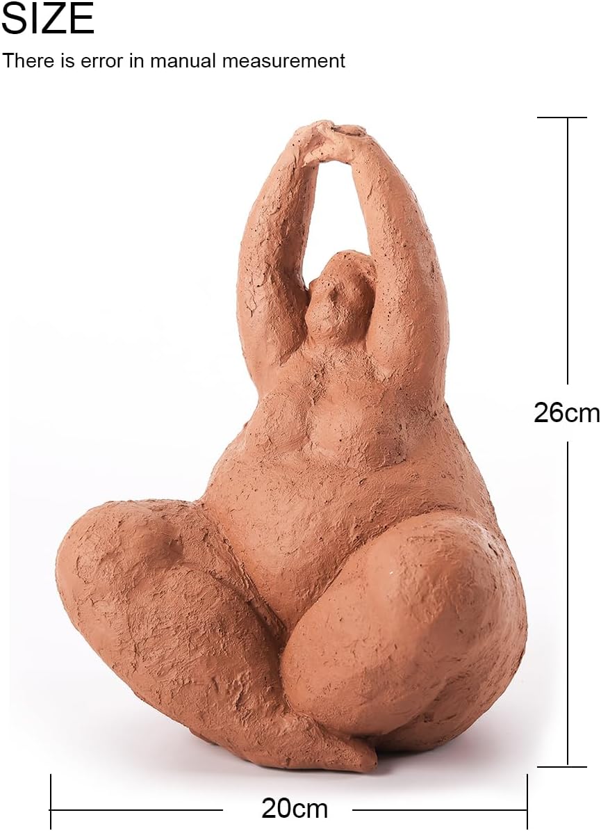 HAUCOZE Lady Sculpture Decor Woman Figurine Statue Modern Arts Gifts Polyresin 10 inch