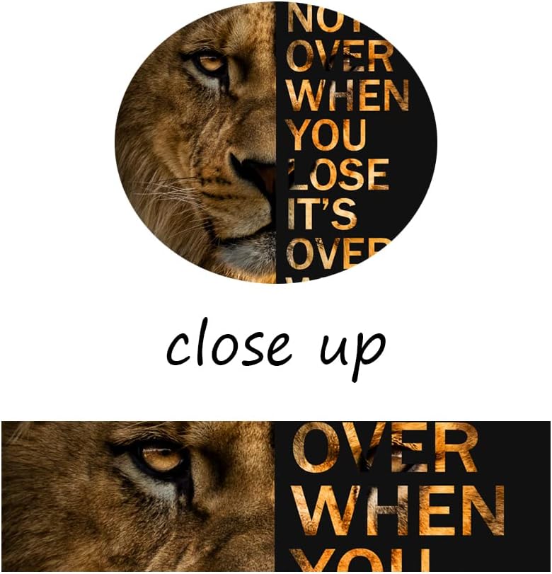 Lion Motivational Posters Animal Canvas Wall Art Inspirational Quote Picture Print Painting Modern Inspiring Artwork Decor for Living Room Bedroom School Office Decor Ready to Hang[12''W X 18''H]