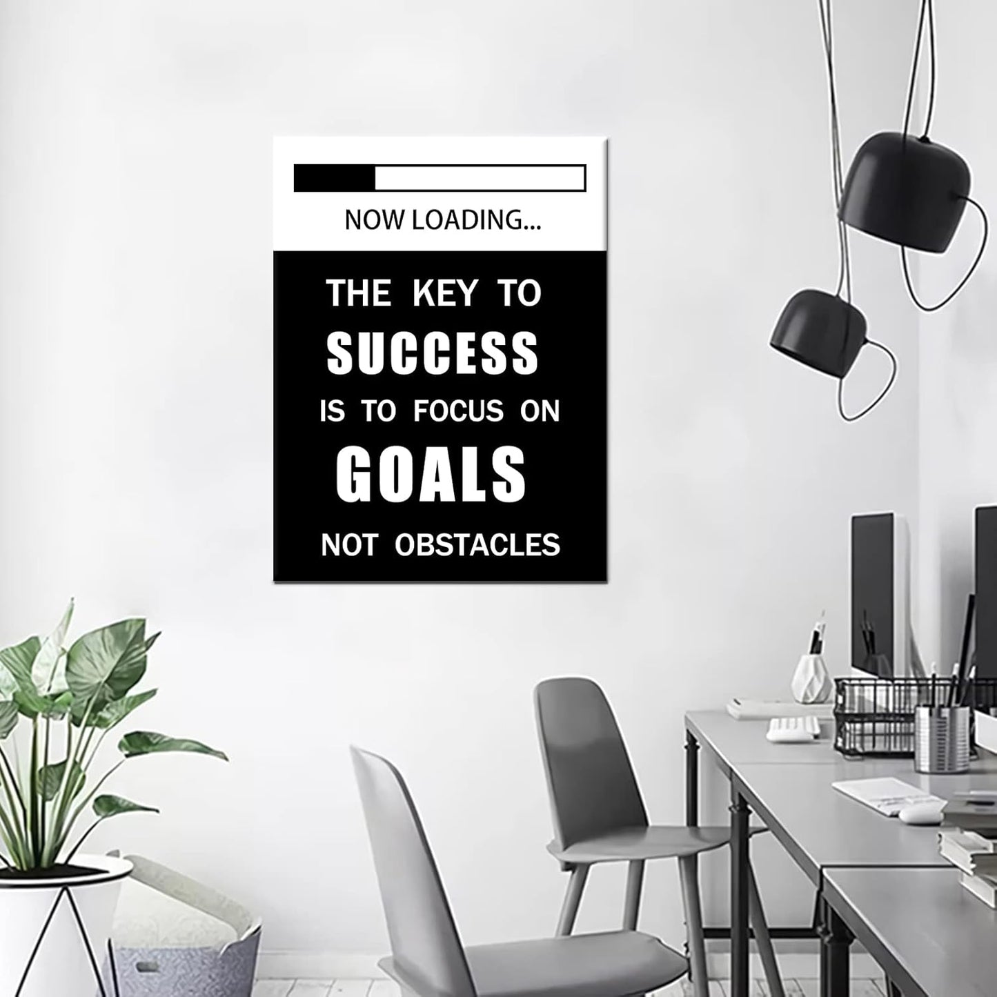 GoForArt Dream Big Motivational Canvas Wall Art, Inspirational Famous Quote Bedroom Living Room Decor, Positive Modern Landscape Mountain Office Dorm Room Poster Print (Motivational-04, 18.00" x 24.00")