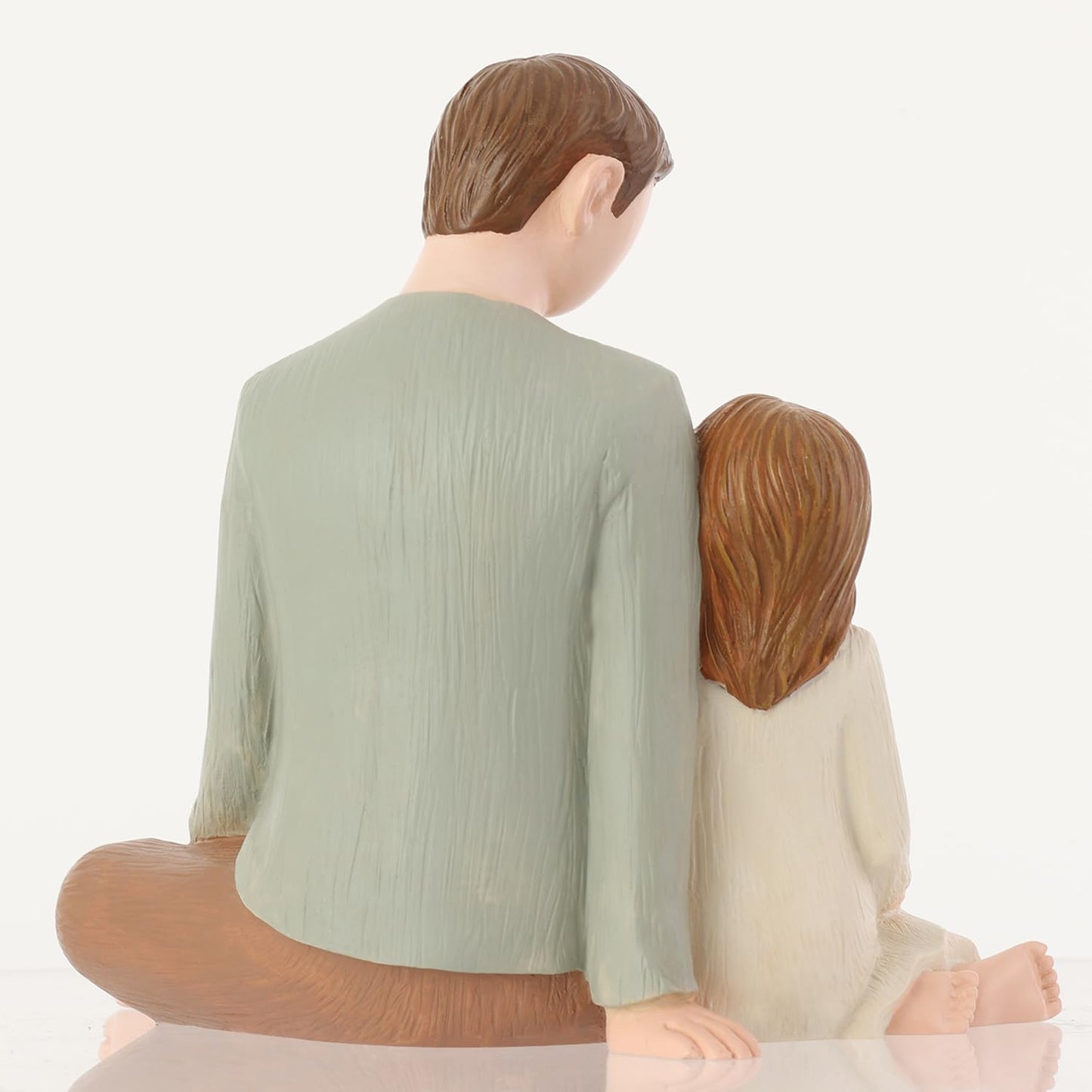 Father and Daughter Figurines, Dad Daughter Statues, Sculpted Hand-Painted Figures Gifts for Father’s Day Anniversary Birthday
