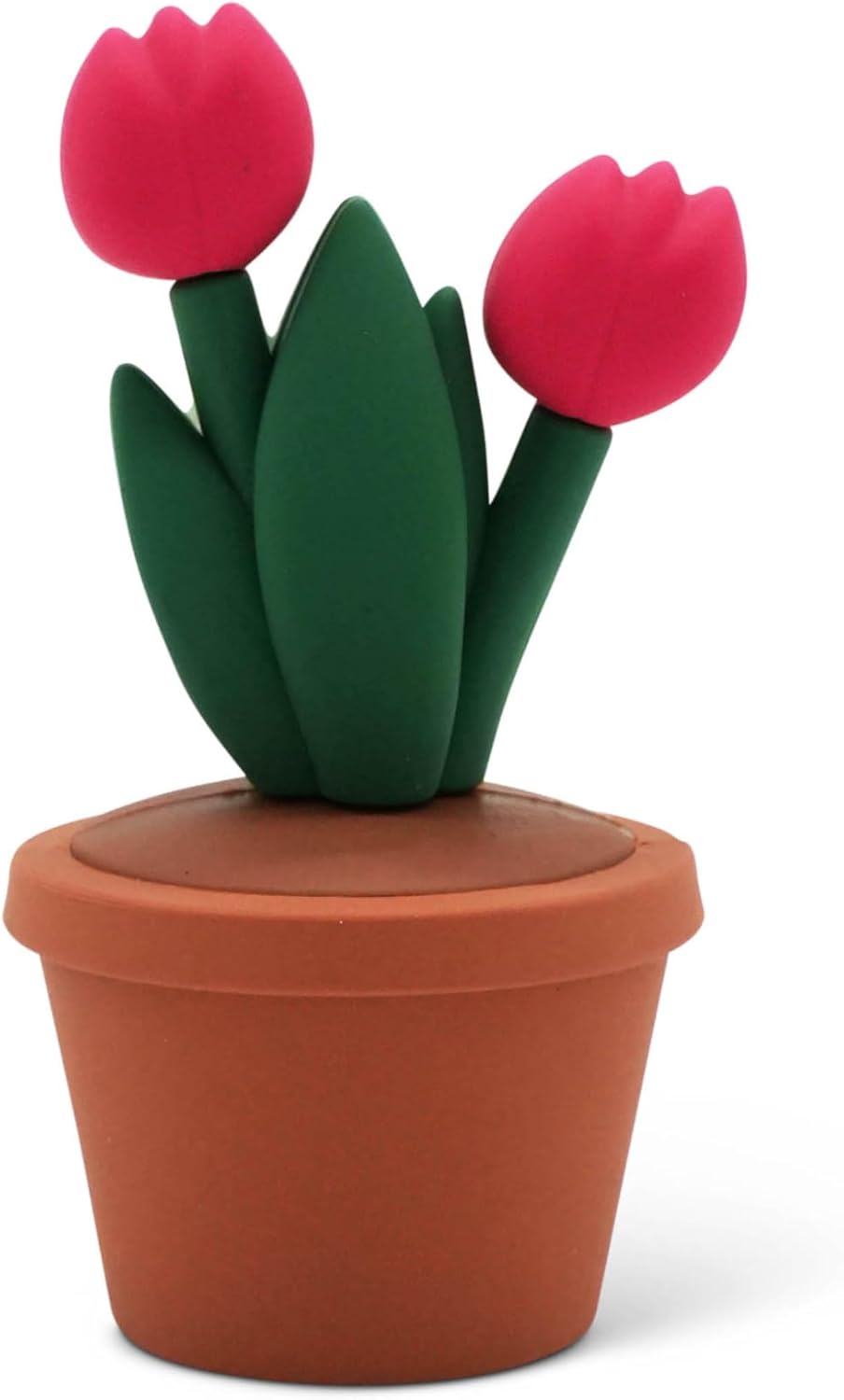 Mini Garden Figurines for Desk Decor – Cute Accessories for Fairy Gardens, Terrariums, Succulent Pots & Office Spaces – Tiny Plant Decor Statues - Tulips