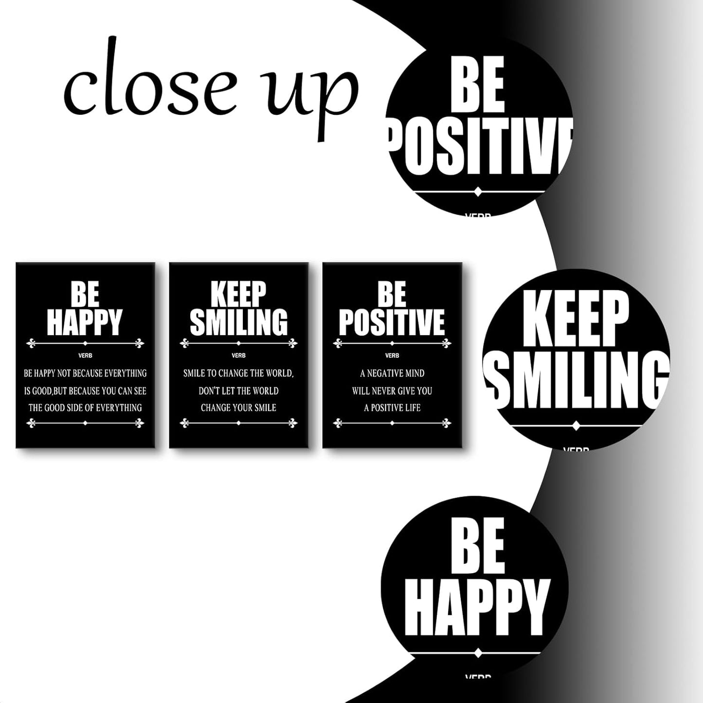 Inspirational Canvas Wall Art 3 Piece Quotes Success Entrepreneurs Posters Print Office Decor Picture Painting Artwork for Office Bedroom Bathroom Wall Picture Ready to Hang [36''W X 16''H]