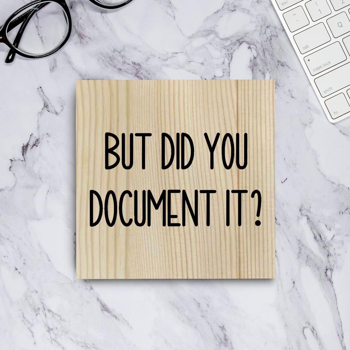 Funny HR Decor Office Decor Human Resources Office Desk Decor HR Wooden Box Sign for Tabletop Bookshelf Thank You Gifts for Home Farmhouse Meeting Room Bedroom Library Retirement Boss Day Wood Color