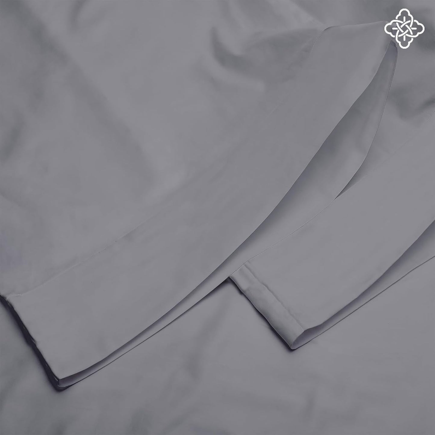 Bioweaves 100% Organic Cotton Pillow Cases 300 Thread Count Soft Sateen Weave GOTS Certified – Standard/Queen Size, Set of 2, Stone