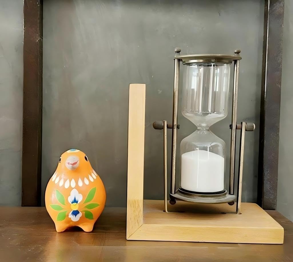 Decorative Clay Bird Figurines Hand-Painted Folk Art Design Collectible Smal Figurines Holiday Birthday Couples Friend Unique Gift Idea Decorative Home Art Table Bring Good Luck (Orange)