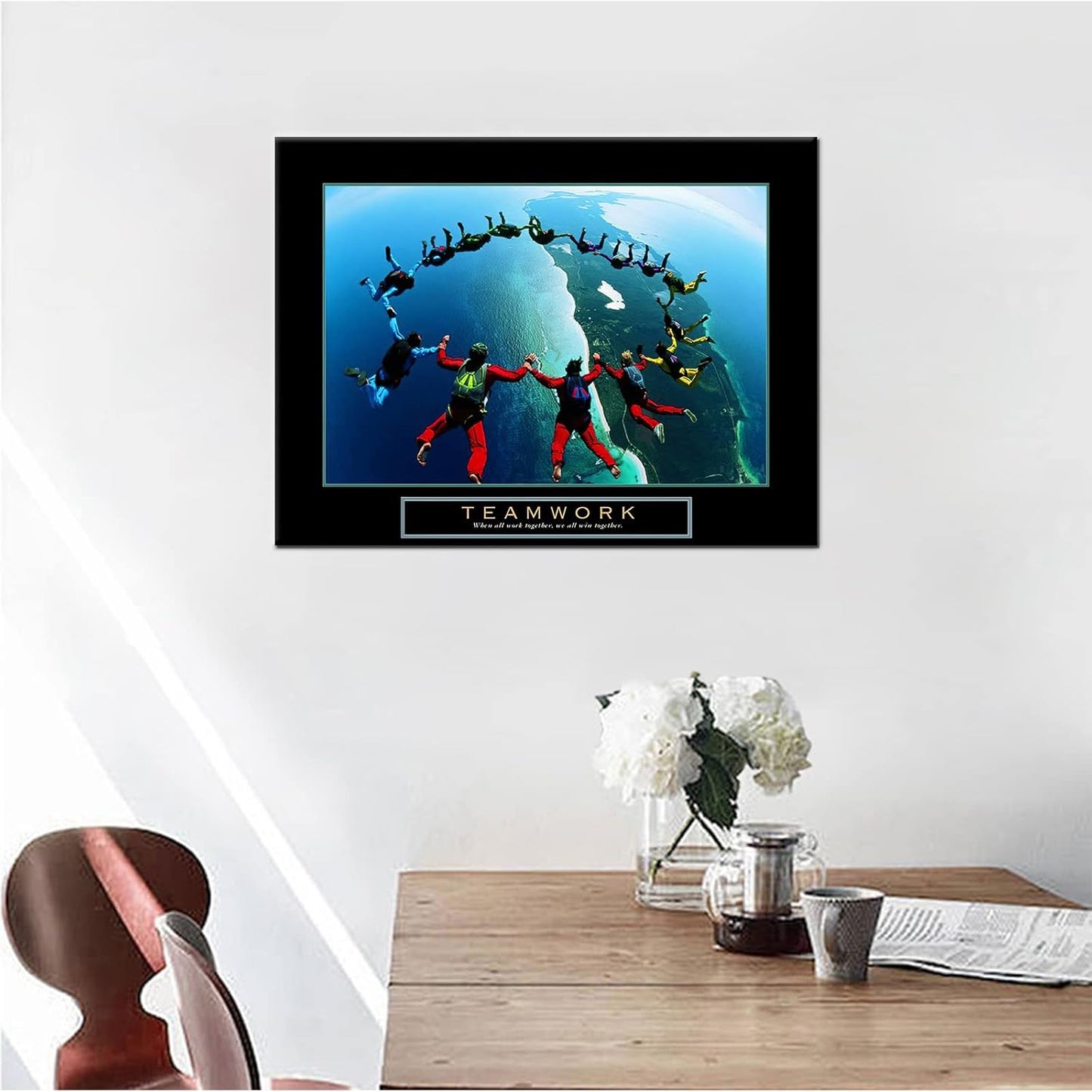 GoForArt Dream Big Motivational Canvas Wall Art, Inspirational Famous Quote Bedroom Living Room Decor, Positive Modern Landscape Mountain Office Dorm Room Poster Print (Inspirational-11, 18.00" x 24.00")