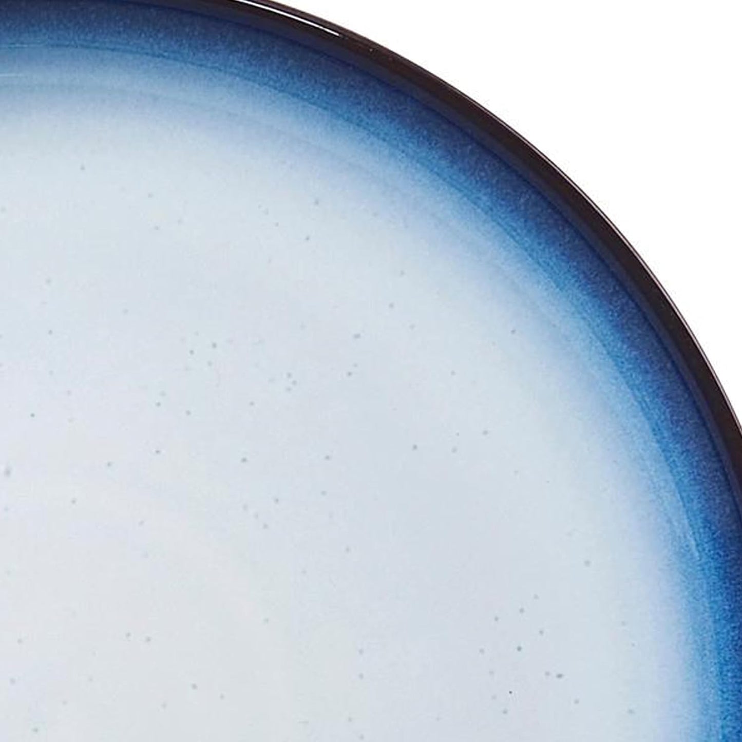 Denby - Blue Haze Coupe Dinner Plates Set of 6 - Dishwasher Microwave Oven Safe - Scratch Chip Resistant - Large Ceramic Stoneware Dinnerware Plates Set