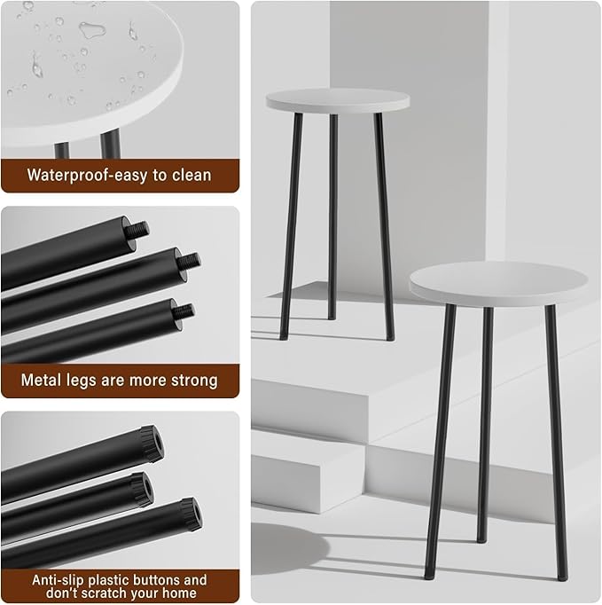 Plant Stand Indoor 20 Inch: Mid Century Plant Holder 2 Pack Corner Plant Stand - Tall Plant Table for Indoor Plants Home & Garden Decor