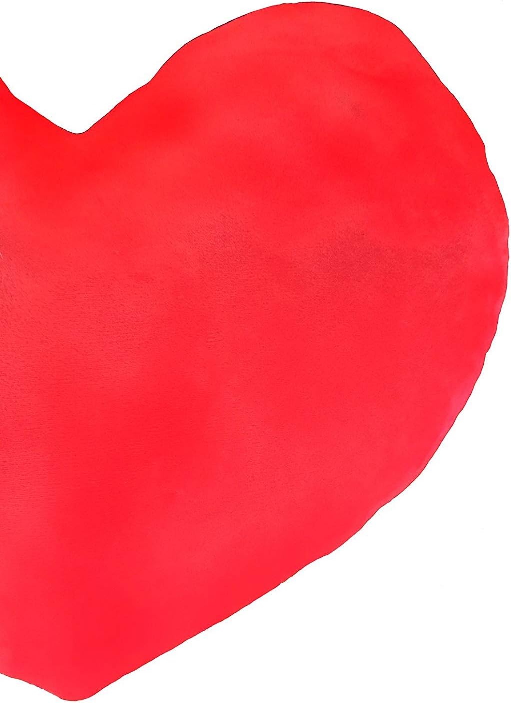 Cute Plush Red Heart Pillow Cushion Toy Throw Pillows Gift for Friends/Children/Girls/Dogs on Valentine's Day Fit for Living/Bed/Dining/Sofa/Cars, 11.8 X 11 Inch (Red)