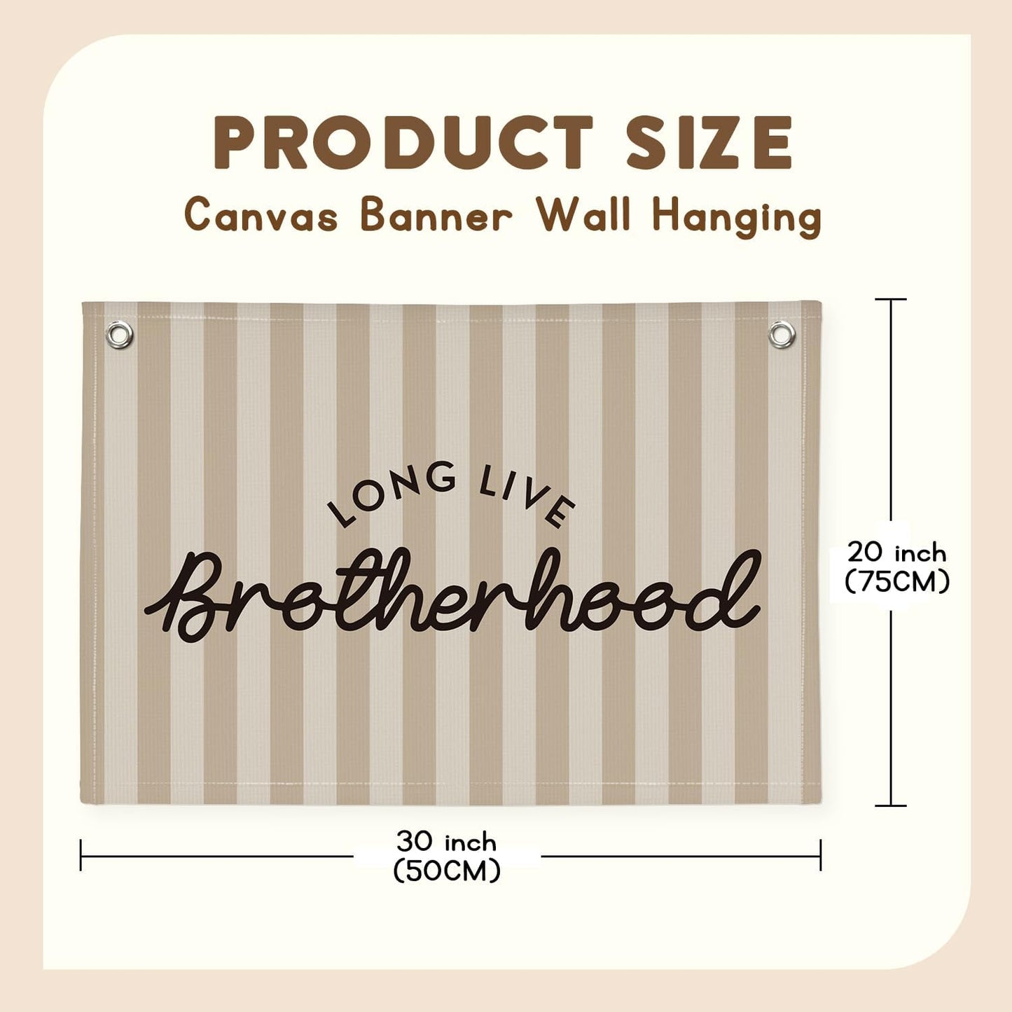 Long Live Brotherhood Boys Room Decor，Brother Playroom Bedroom Wall Decor Hanging Flag Banners, Nursery Toddler Kids Room Decoration 30x20 boyroom