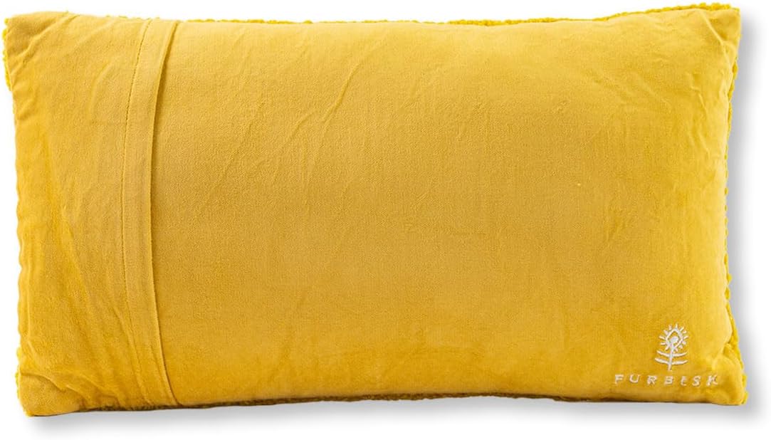 FURBISH Hook Decorative Throw Pillow - Diva - 9"x16" - Small Embroidered Designer Pillow for Living Room, Couch, Sofa, Chair & Bed - Eclectic Home Decor