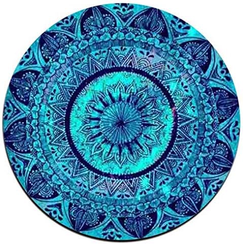 Mandala Pattern Round Coaster Set - Made of Recycled Rubber - Set of 4