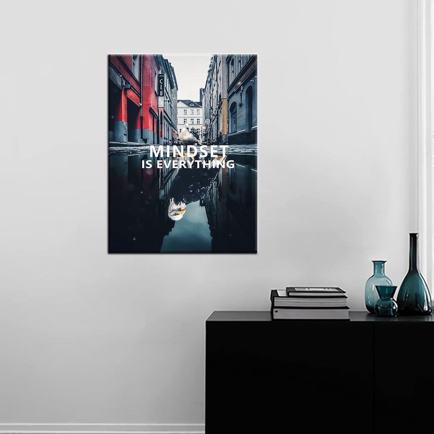 GoForArt Dream Big Motivational Canvas Wall Art, Inspirational Famous Quote Bedroom Living Room Decor, Positive Modern Landscape Mountain Office Dorm Room Poster Print (Inspirational-13, 18.00" x 24.00")