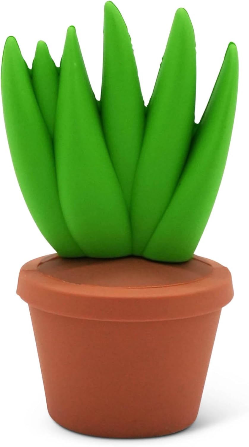 Mini Garden Figurines for Desk Decor – Cute Accessories for Fairy Gardens, Terrariums, Succulent Pots & Office Spaces – Tiny Plant Decor Statues - Aloe Vera