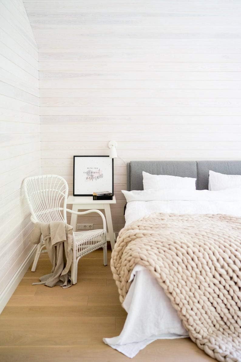 Knitted Throw Blanket for Sofa,Handmade Knit Chunky Blanket Throw Sofa Throw for Gift Sofa Bed,Chunky Knit Blanket(Camel 40 inchx80 inch),100x200 cm