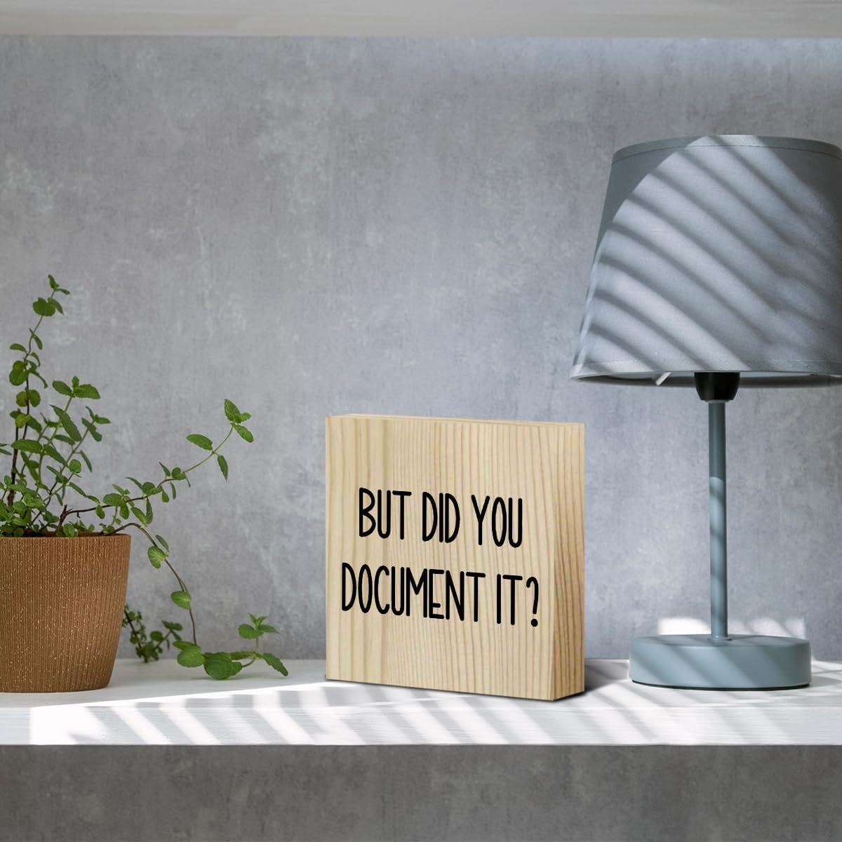 Funny HR Decor Office Decor Human Resources Office Desk Decor HR Wooden Box Sign for Tabletop Bookshelf Thank You Gifts for Home Farmhouse Meeting Room Bedroom Library Retirement Boss Day Wood Color