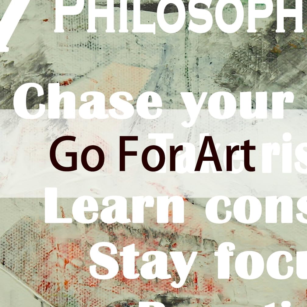 GoForArt Motivational Canvas Wall Art, Famous Quote 7 Philosophies Of Life Prints Wall Decor, Poster for Office Living Room, Bedroom Dining Room Artwork Home Decoration 12x18in