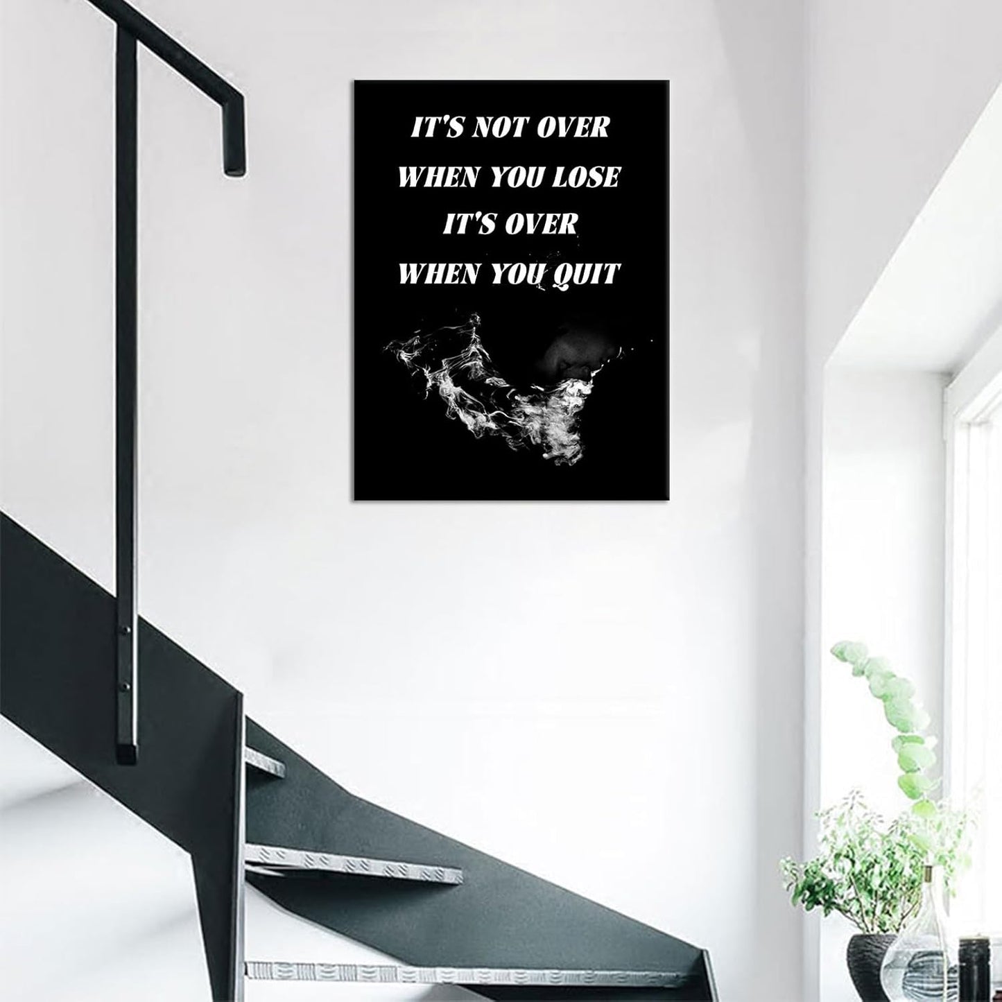 Inspirational Poster Wall Art Home Decor Inspirational Entrepreneur Quotes Printed on Canvas Positive Picture Painting Artwork for Bedroom Teens Room Classroom Ready to Hang [18''Wx24''H]