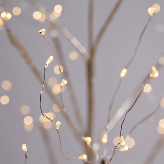 5 Ft Gold Fairy Light Tree Home Décor Fairy Tree Gold Room Decor, 570 Warm White LED Lights