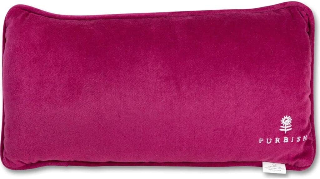 FURBISH Needlepoint Accent Pillow - Dressed Like a Daydream - 8" x 14" - Decorative Throw Pillow with Saying, Eclectic Home Decor, Hand Embroidered, 100% Wool